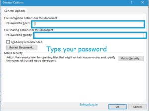 How To Password Protect Your Document-infogalaxy.in