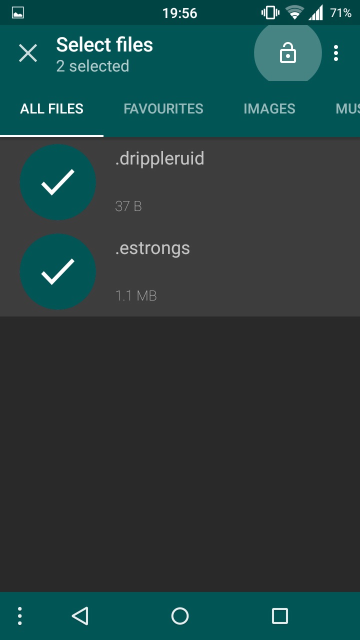 encrypted folder android