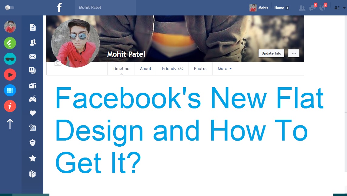 Facebook's New Flat Design And How To Get It?