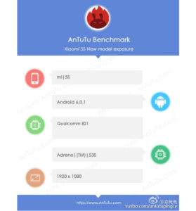 Mi5S With 3D Touch Spotted on AnTuTu