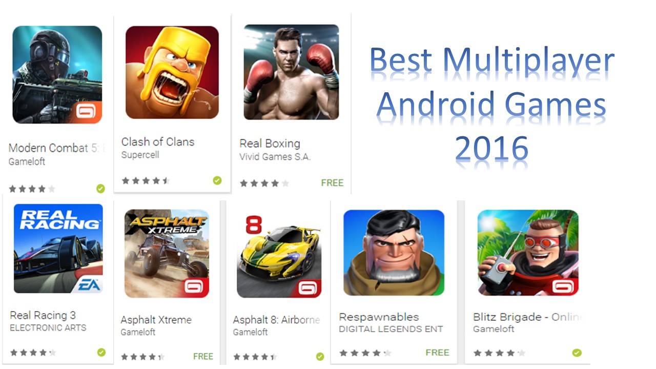 Best Multiplayer Android Games 2016