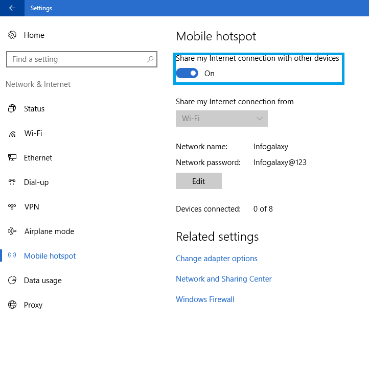 How To Turn On Personal Hotspot In Windows 10