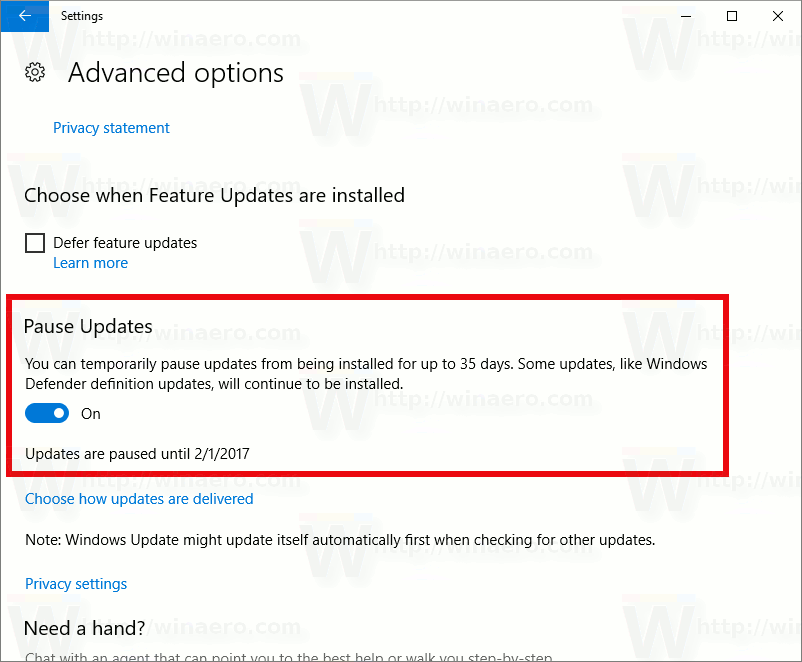 Microsoft Will Allow You To Pause Windows Updates