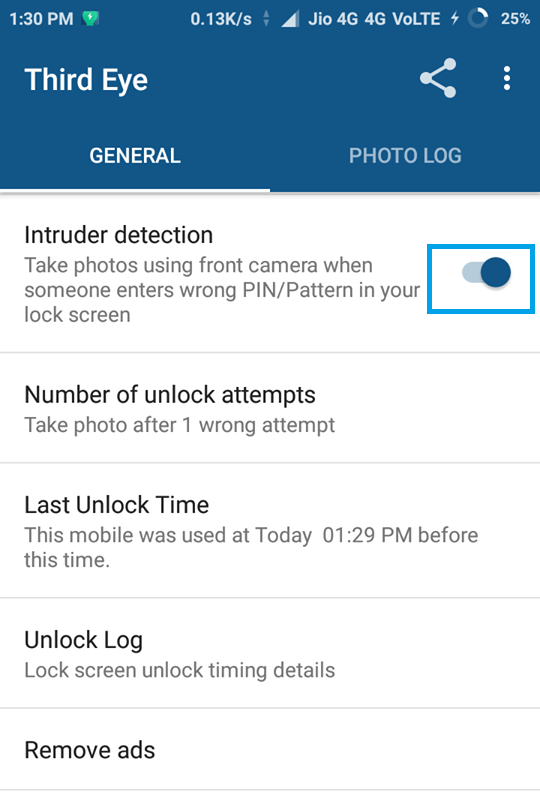 How To Capture Photo Of Someone Who Is Trying To Unlock Your Device
