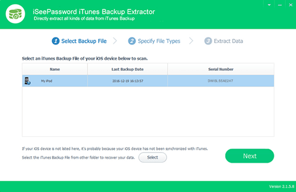 How to view and Extract  iTunes backup content